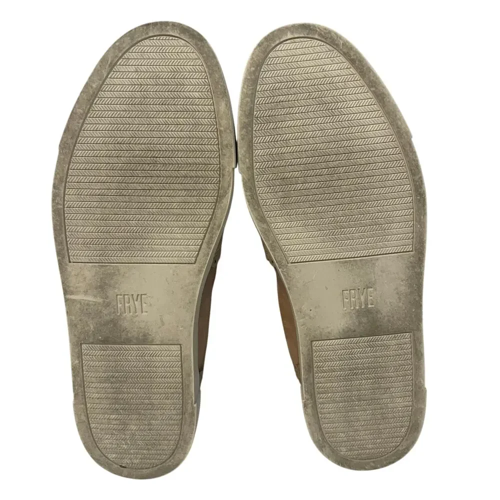 Frye Women’s Ivy Scallop Suede Slip On Sneakers Pale Blush Size 6.5